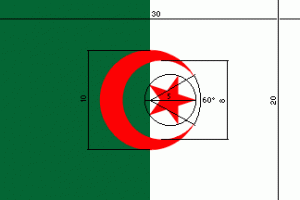 Flag fraAlgeriet dasign kan købes hos Klauber-Flag