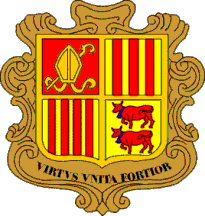 Flag med Andorra motiv fra Klauber-Flag