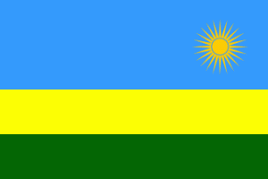 Flag fra Rwanda kan købes hos Klauber-Flag