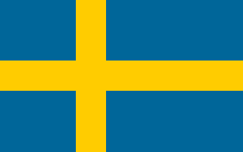 Flag fra Sverige kan købes hos Klauber-Flag