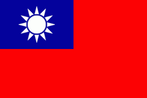 Flag fra Taiwan kan købes hos Klauber-Flag