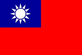 Flag fra Taiwan kan købes hos Klauber-Flag