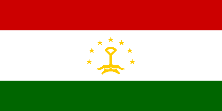 Flag fra Tajikistan kan købes hos Klauber-Flag