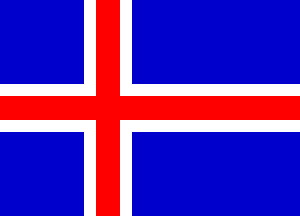 Flag fra Island hos Klauber-Flag